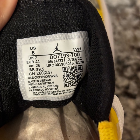 NIB Jordan One Take 4 Tour Yellow Shoes - Picture 10 of 11